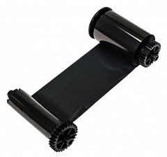 Черная смолянисто-восковая (Resin+Wax) лента (К) на 1200 оттисков с чистящим роликом